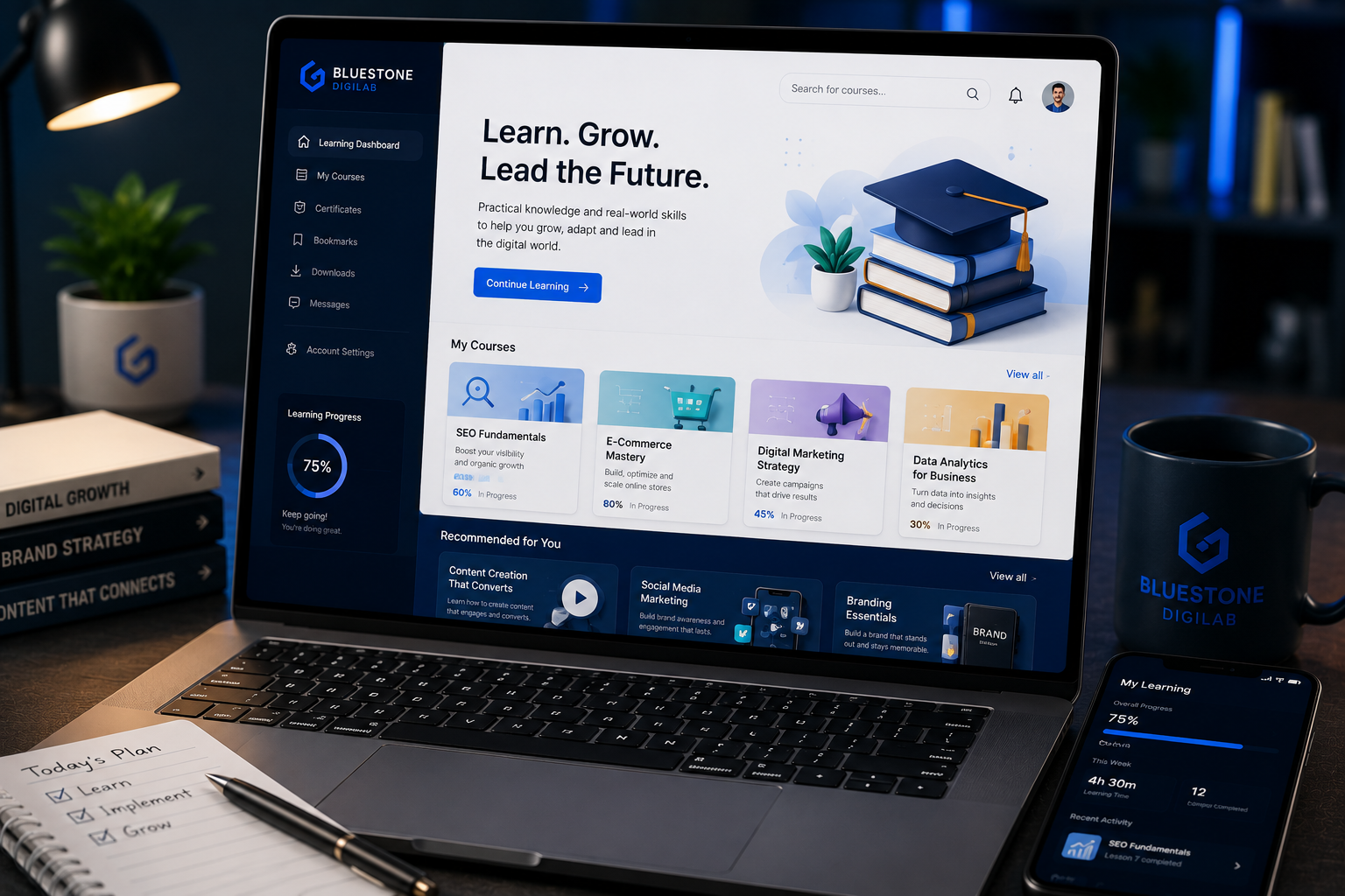 Digital learning and professional training experience